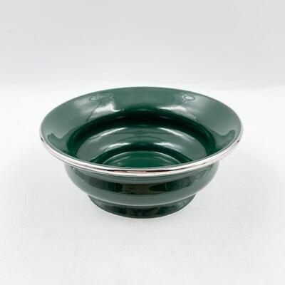 1999 BATH & BODY WORKS HOLIDAY EDITION CERAMIC GREEN BOWL