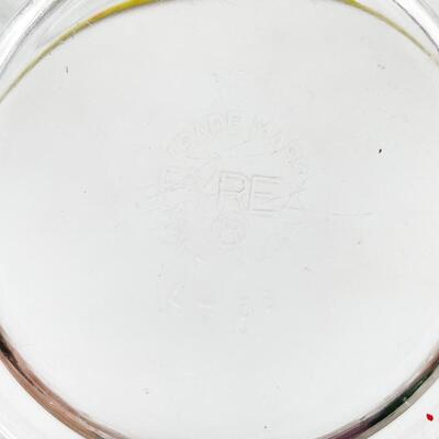 PYREX 7â€ & 8.5â€ GLASS BOWLS (2)