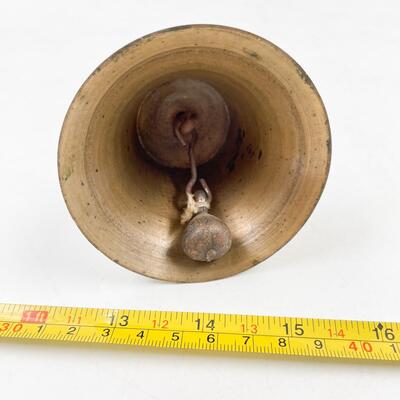 VINTAGE 6â€ BRASS HAND BELL