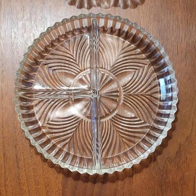 Lot 132: Deviled Egg Plate and Relish Dish
