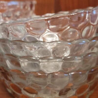 Lot 137: Princess House Salad Serving Bowl & 12 Individual Bowls