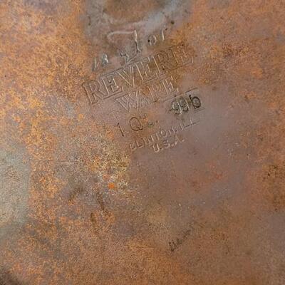 Lot 149: Copper Clad Revere Ware Pots & Pans Lot