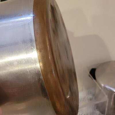 Lot 149: Copper Clad Revere Ware Pots & Pans Lot