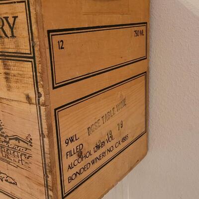 Lot 150: Vintage Wood Wine Crate