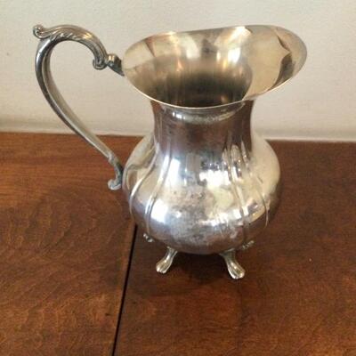 Silver plated Jug has oxidation
