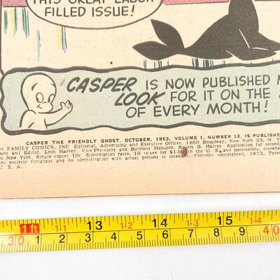 1953 â€œCASPER THE FRIENDLY GHOSTâ€ COMIC BOOK NO. 13