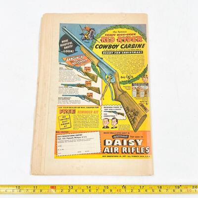 1953 â€œCASPER THE FRIENDLY GHOSTâ€ COMIC BOOK NO. 8 - DAISY RED RIDER ADVERTISEMENT