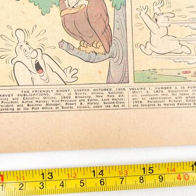 1958 â€œCASPER THE FRIENDLY GHOSTâ€ COMIC BOOK NO. 3