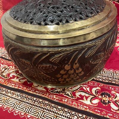Gorgeous Large Brass container
