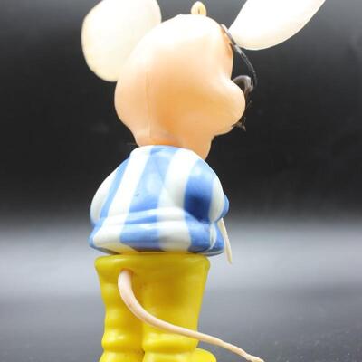 Vintage Retro Made in Hong Kong Plastic Topo Gigio Mouse