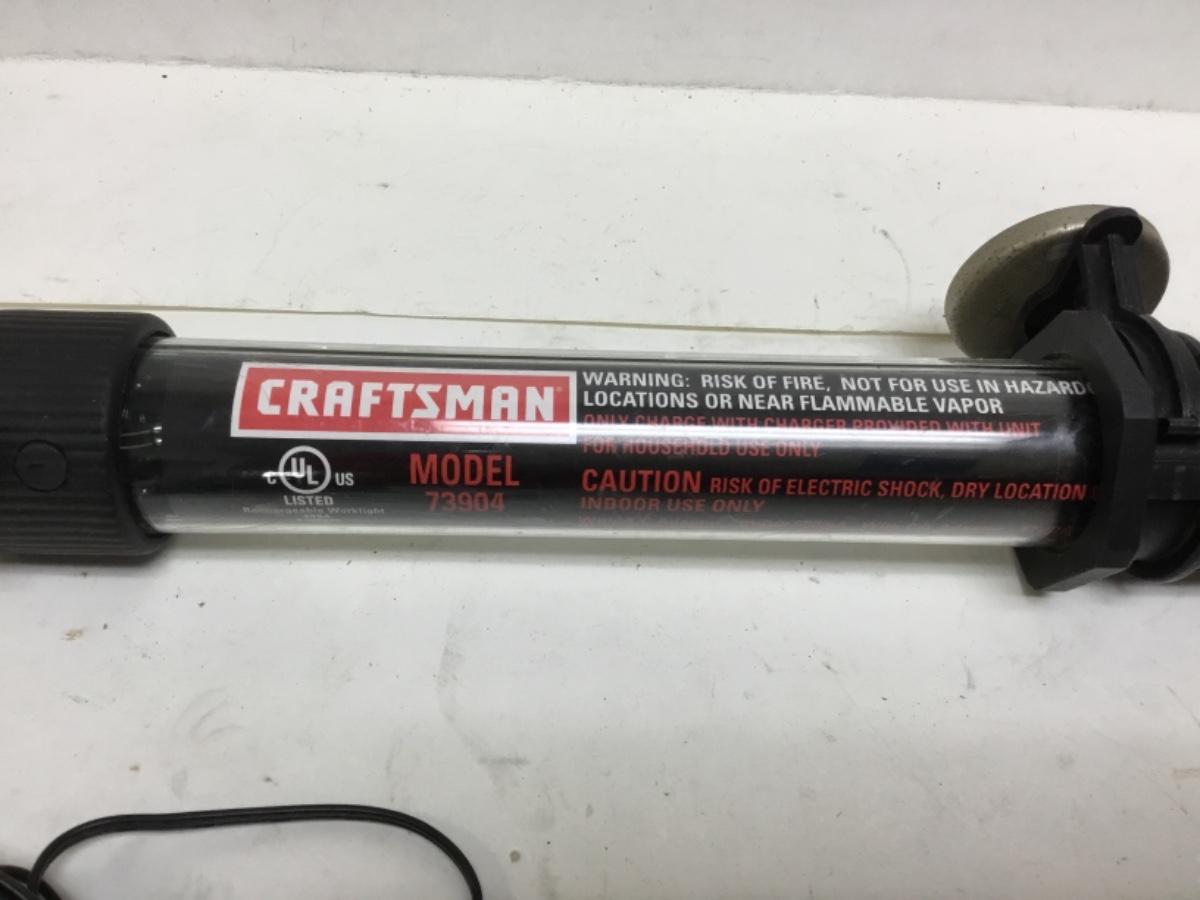 Craftsman 73904 LED Hand Held Hanging Rechargeable Work Lamp Light