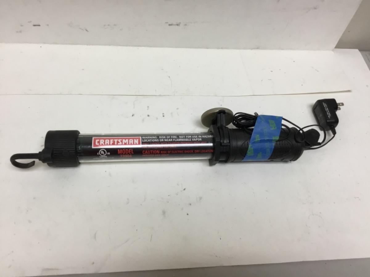 Craftsman 73904 LED Hand Held Hanging Rechargeable Work Lamp Light
