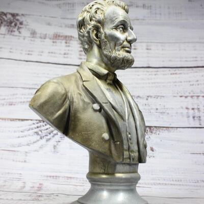 President Abraham Lincoln Bust Vintage Antique - Joseph Alexis Bailly - Metal Alloy