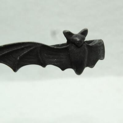 Black Double Knuckle Black Bat Ring