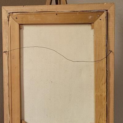 Lot 164: Antique 20" x 16" Eduardian Style Oil Painting Original Frame