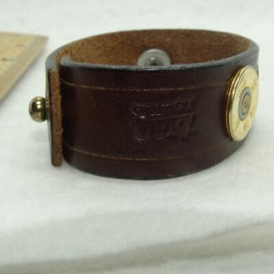 Grand Ole Opry leather bullet bracelet 33 caliber