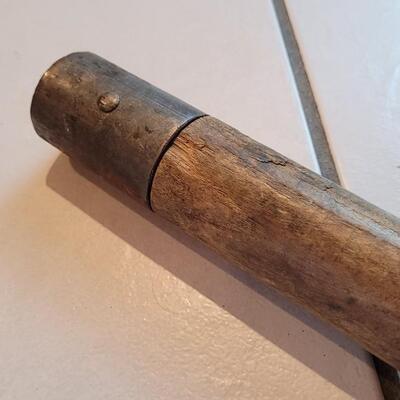 Lot 168: Vintage 19.5" Wooden Handle Nightstick Baton w/ Lanyard Hole Personal Legal Defense
