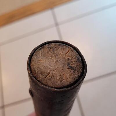 Lot 168: Vintage 19.5" Wooden Handle Nightstick Baton w/ Lanyard Hole Personal Legal Defense