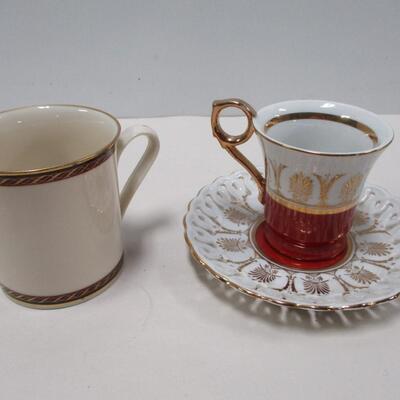 Lenox Monroe Cup & Vintage Cup & Saucer Marked N