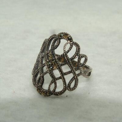Sterling Silver Vintage Filigree Ring