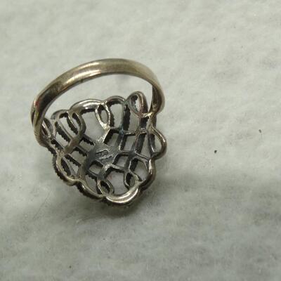 Sterling Silver Vintage Filigree Ring