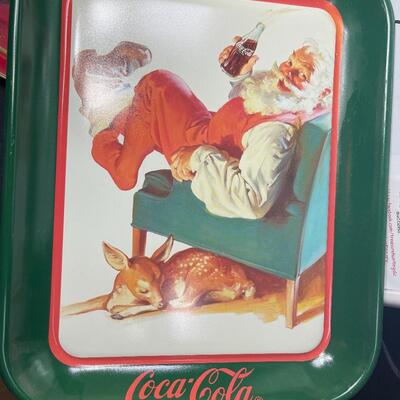Christmas Coca-Cola Trays