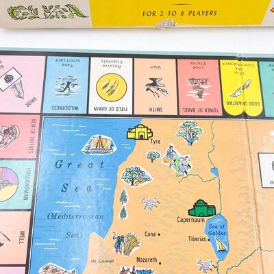 1966 CADACO â€œTEN COMMANDMENTS BIBLE GAMEâ€ BOARD GAME