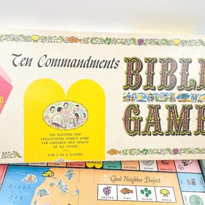 1966 CADACO â€œTEN COMMANDMENTS BIBLE GAMEâ€ BOARD GAME
