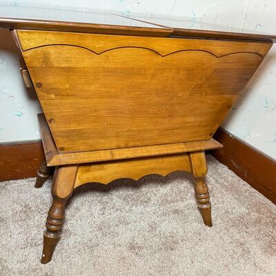 VINTAGE SOLID WOOD DOUGH BOX TABLE