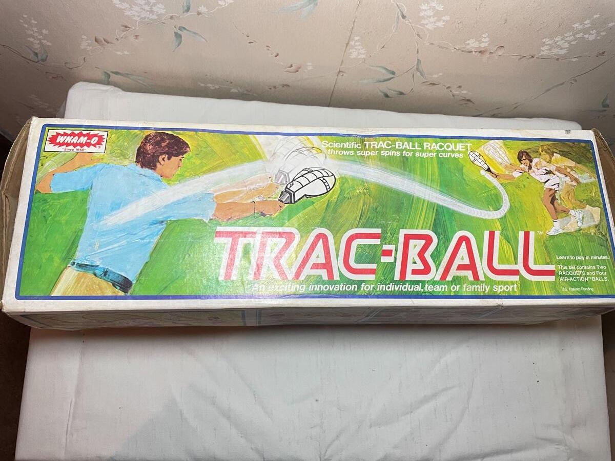 VINTAGE TRACBALL RACQUETS & BALLS