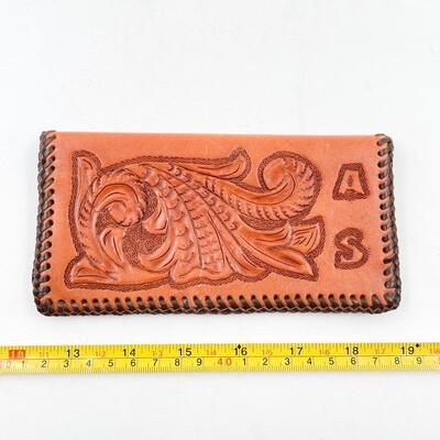 TOOLED LEATHER WALLET