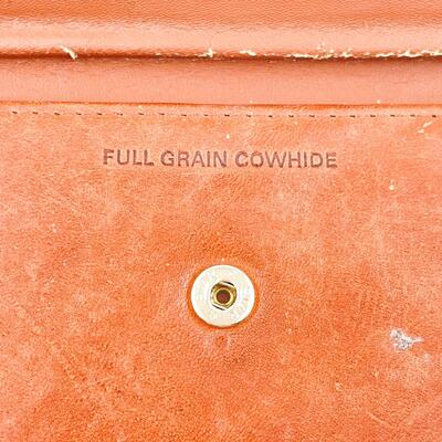 VINTAGE PRINCESS GARDNER BROWN COWHIDE WALLET
