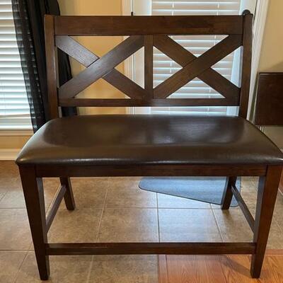 Bar Height Double Bench Chair