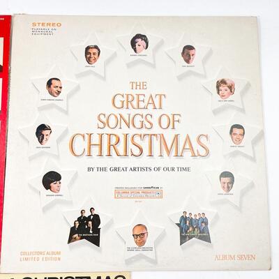 â€œGREAT SONGS OF CHRISTMASâ€ ALBUMS 6-8 VINYL RECORDS