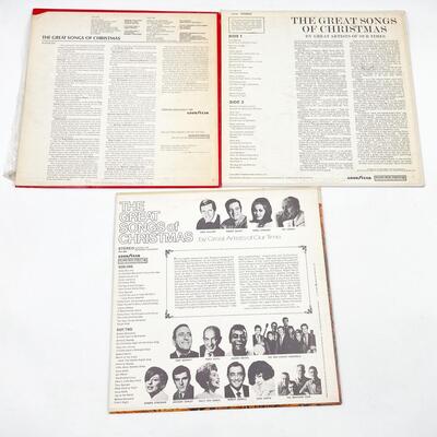 â€œGREAT SONGS OF CHRISTMASâ€ ALBUMS 6-8 VINYL RECORDS