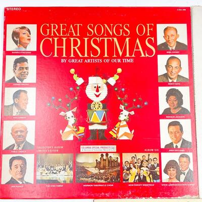 â€œGREAT SONGS OF CHRISTMASâ€ ALBUMS 6-8 VINYL RECORDS