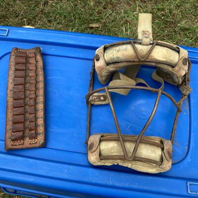 Vintage Face Mask and Holster Lot