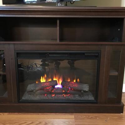 Twin-Star Electric Fireplace/TV Console