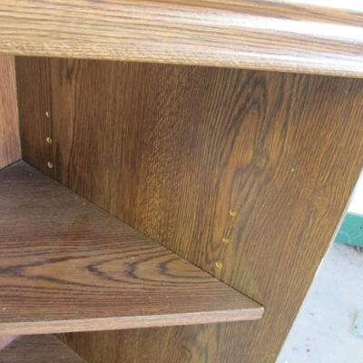 Wood Corner Shelf - Adjustable Shelves