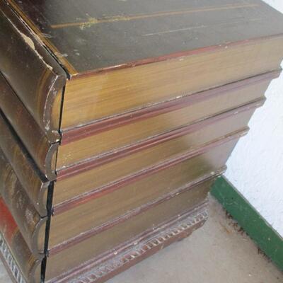 Vintage Style Stacked Book Design End Table With Drawers - Treasure Island  - The Odyssey