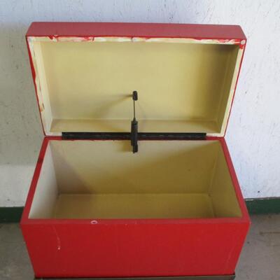Metal Storage Box On Rack