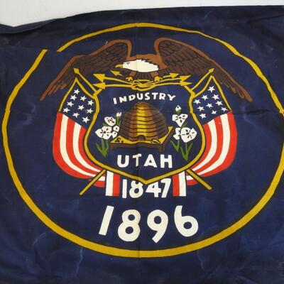 American Flag and Utah State Flag, 3' x 5'