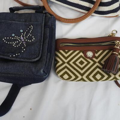 7 Purses/Bags: Spartina, Red, Blue, Purple