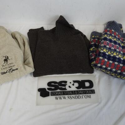 3 Sweaters, Size Medium, Hulbird, T. Hayes, Eddie Bower