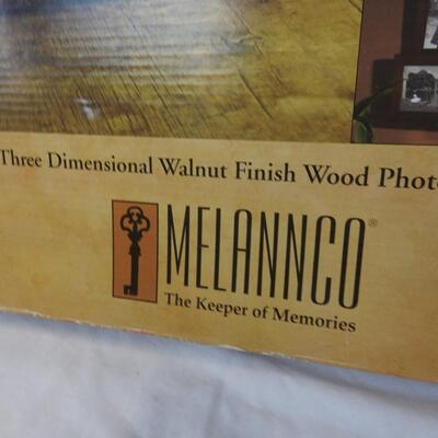 Photo Album, 3-Dimensional Wood Walnut  Photo Collage