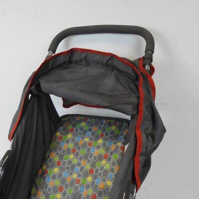 Cosco Stroller, Red and Grey, Folds