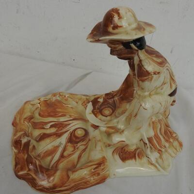 Alaskan Clay Sculpture, Panning For Gold, Vintage?