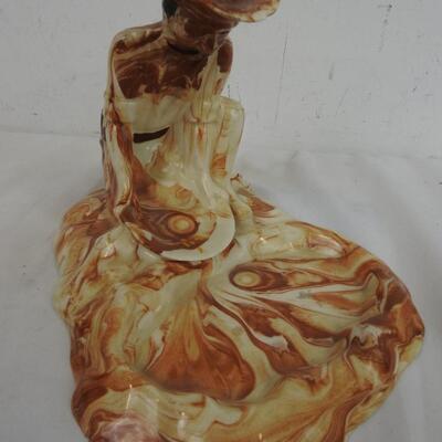 Alaskan Clay Sculpture, Panning For Gold, Vintage?