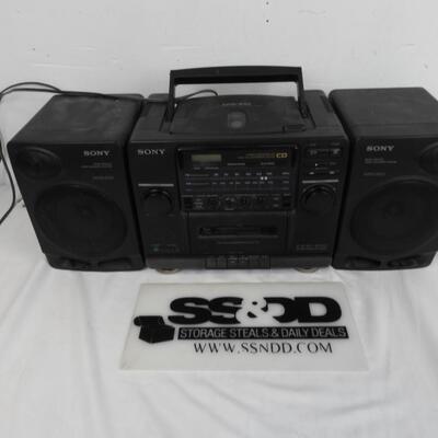 Sony CFD-510 Disc/FM/AM Radio Cassette Player, Works