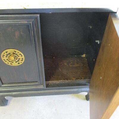 Black Cabinet With Marble Top
